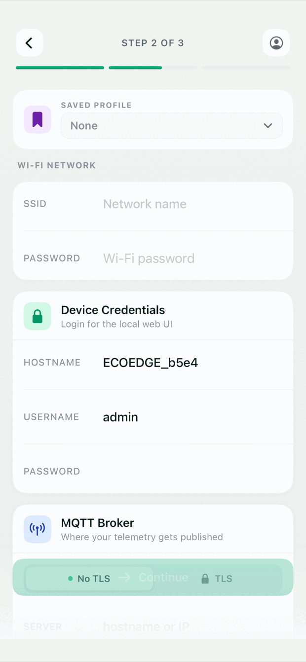 Step 2 — Network & login